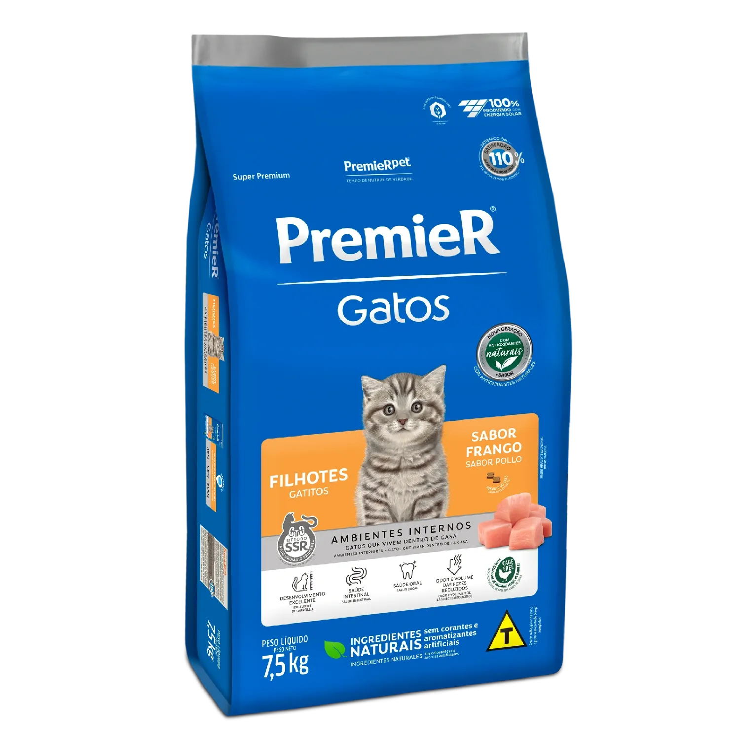 Ração Premier Ambientes Internos Gatos Filhotes Frango